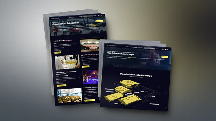 Nouveau Site Internet - Plan Interactif - Ainterexpo x Swebetech
